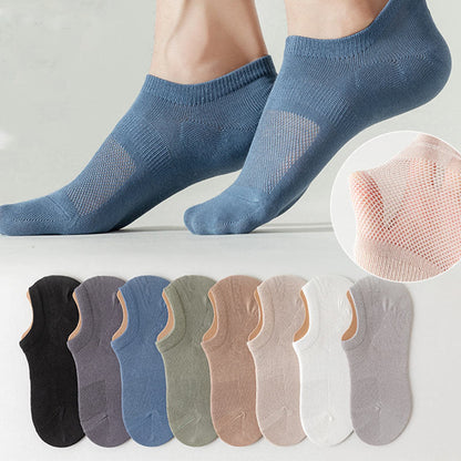 Plus Size Silicone Anti Slip Ankle Socks(8 Pairs)