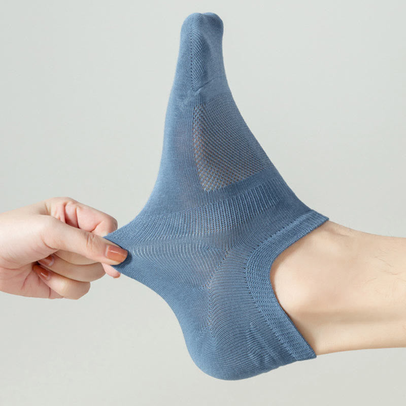 Plus Size Silicone Anti Slip Ankle Socks(8 Pairs)