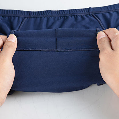 Plus Size Bamboo Fiber Men's High Waist Brief(2 Packs)