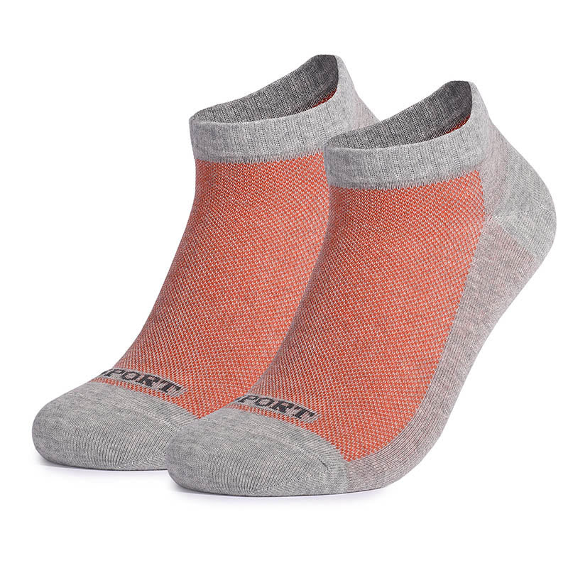 Plus Size Casual Color Matching Ankle Socks(5 Pairs)