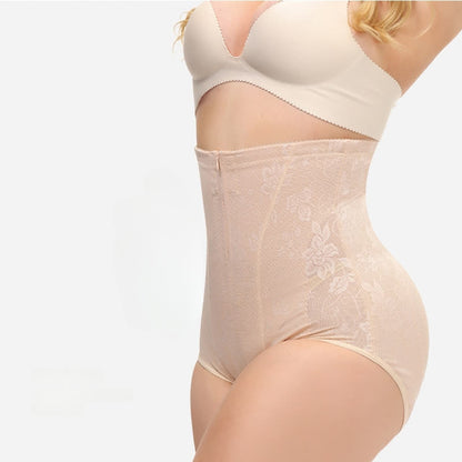 High Waist Tummy Tuck Hip Lifting Zipper Shaping Panty