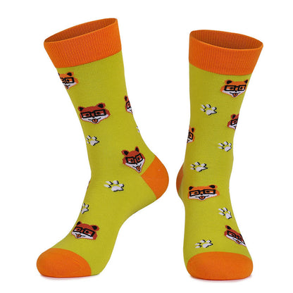 Plus Siz Cats Dogs Series Quarter Socks(4 Pairs)