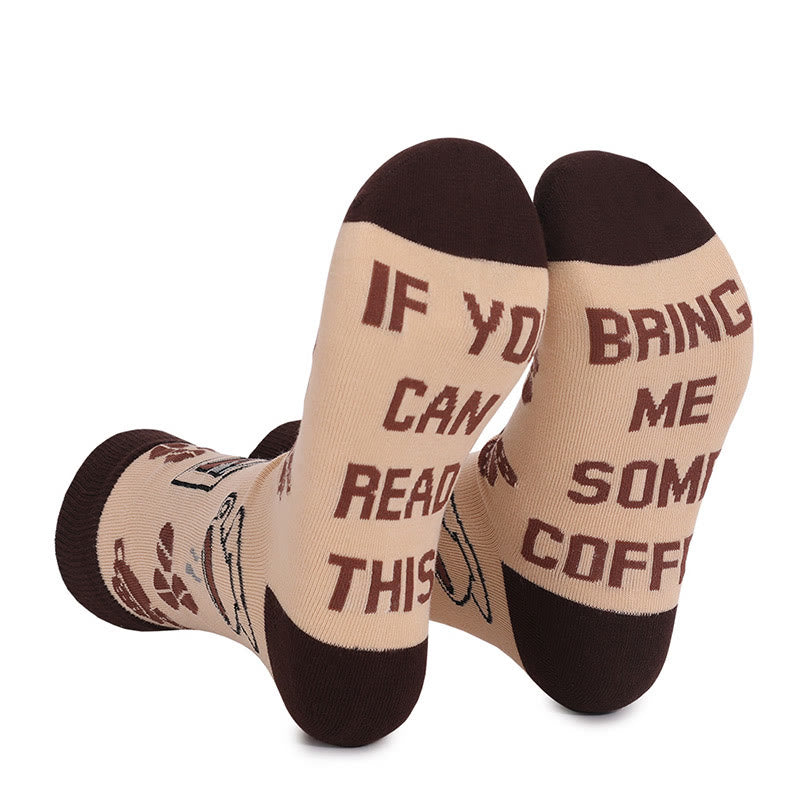 Plus Siz Cookies Coffee Quarter Socks(4 Pairs)