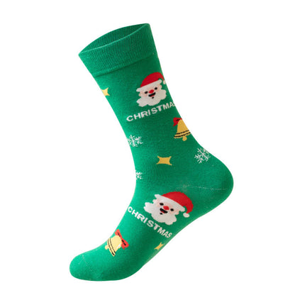 Plus Size Green Christmas Quarter Socks(3 Pairs)