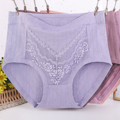 Plus Size High Waist Soft Breathable Panty(3 Packs)