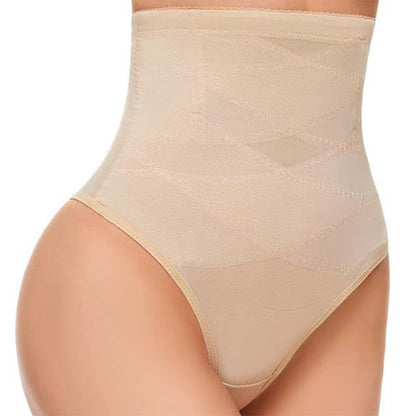 Thin Crossover High Waist Shaping Mesh Thong