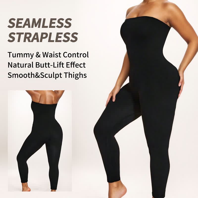 Tight Strapless Stretch Shapewear Bodysuit