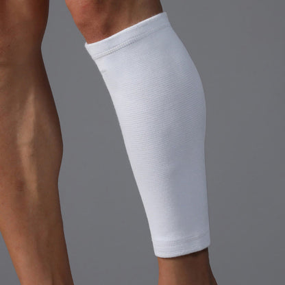 Plus Size White Calf Compression Sleeves