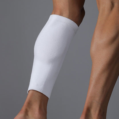 Plus Size White Calf Compression Sleeves