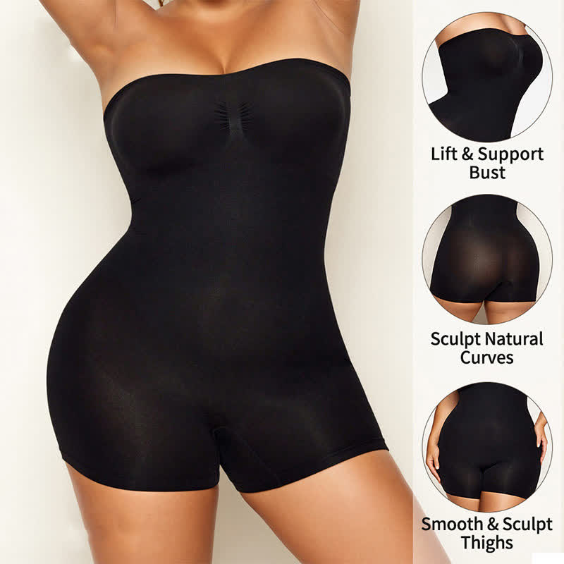 One Piece Strapless Shapewear Bodysuit