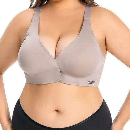 Front Closure Full Coverage Cup Seamless Wireless Bra