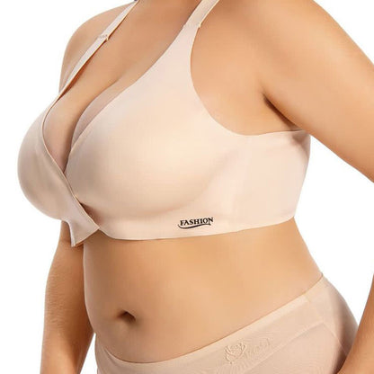 Front Closure Full Coverage Cup Seamless Wireless Bra