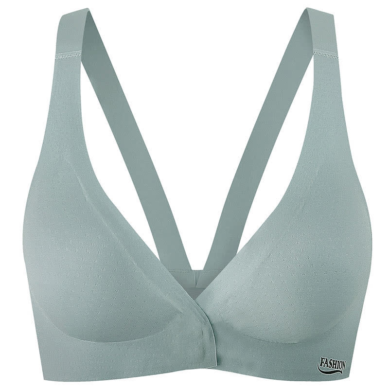 Front Closure Full Coverage Cup Seamless Wireless Bra