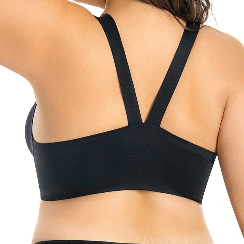 Front Closure Full Coverage Cup Seamless Wireless Bra