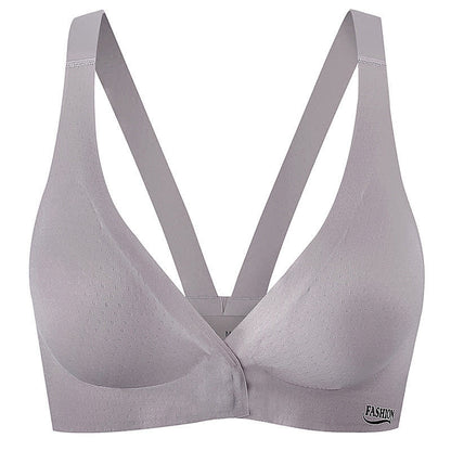 Front Closure Full Coverage Cup Seamless Wireless Bra