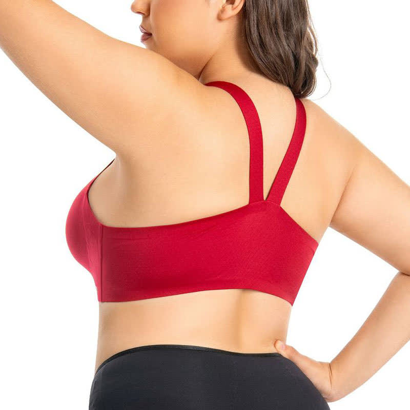 Front Closure Full Coverage Cup Seamless Wireless Bra