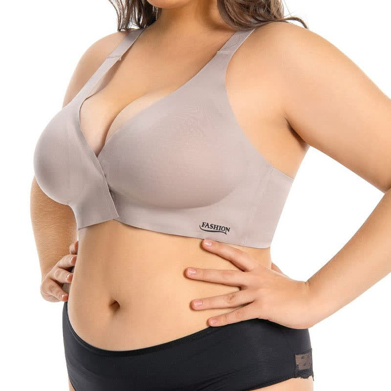 Front Closure Full Coverage Cup Seamless Wireless Bra