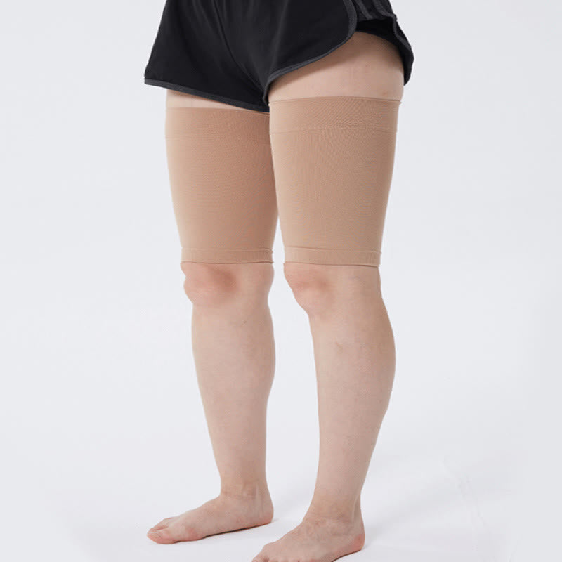 Bundle Plus Size Thigh Sleeves + Knee High Compression Socks