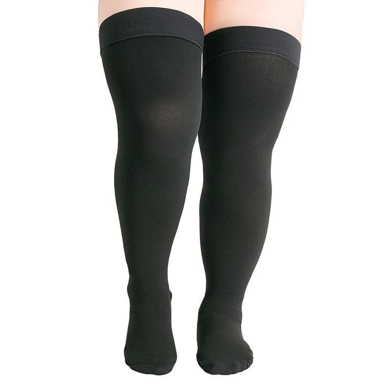 Bundle Plus Size Thigh High + Knee High Compression Socks