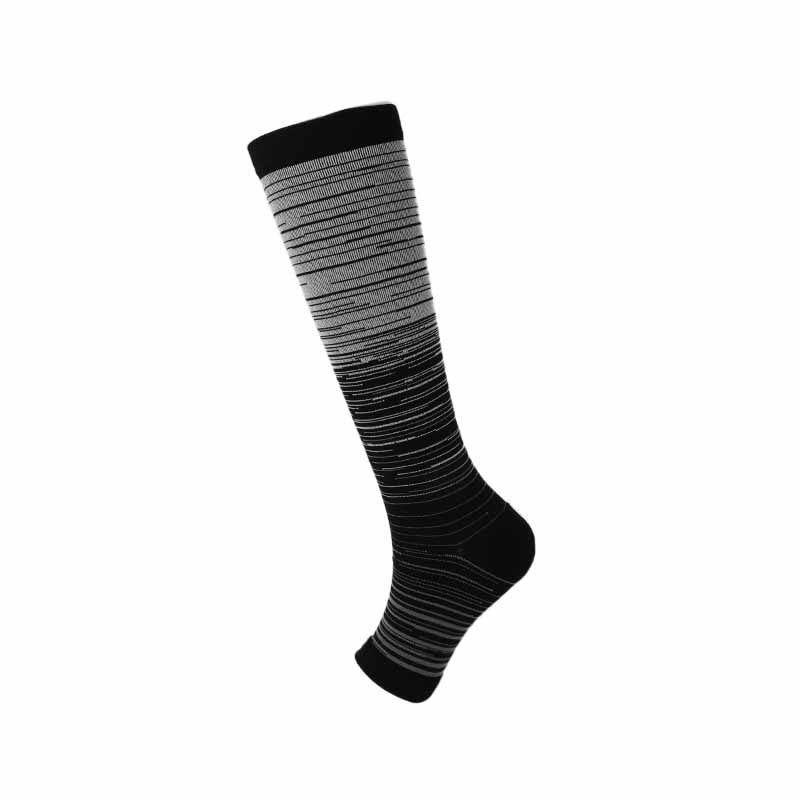 Plus Size Open Toe Line Compression Socks(3 Pairs)