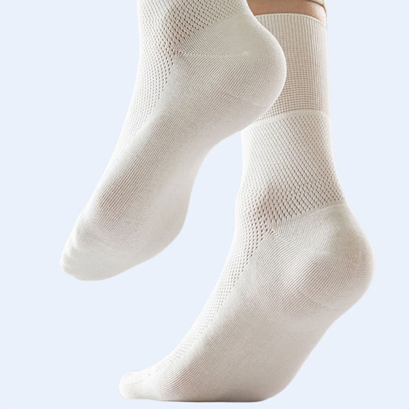 Plus Size Elegant Solid Color Quarter Socks(8 Pairs)