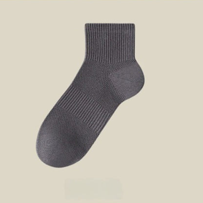 Plus Size Summer Solid Color Ankle Socks(5 Pairs)