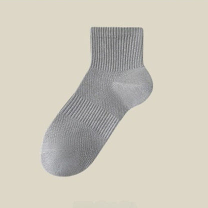 Plus Size Summer Solid Color Ankle Socks(5 Pairs)