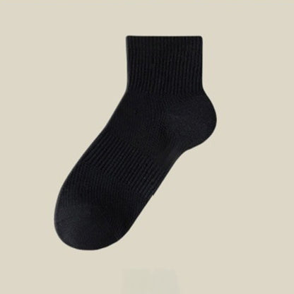 Plus Size Summer Solid Color Ankle Socks(5 Pairs)