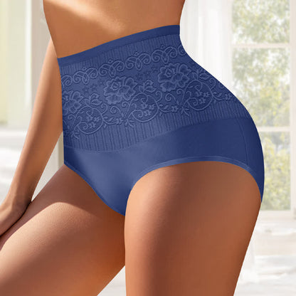 High Waist Jacquard Tummy Tuck Panty(2 Packs)