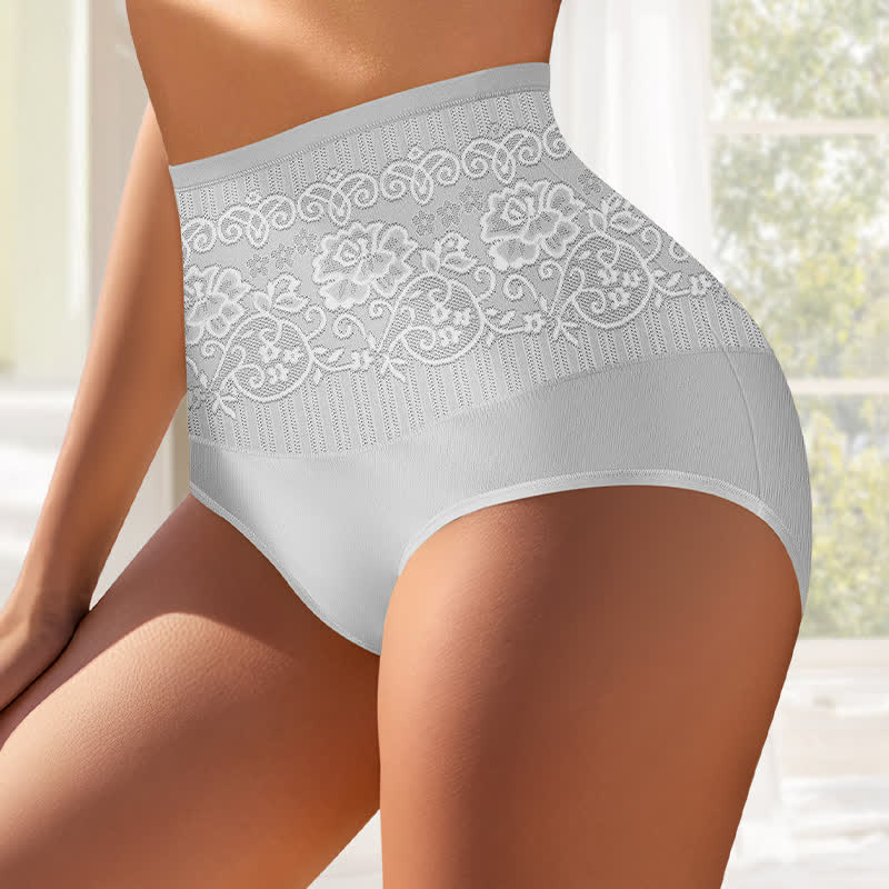 High Waist Jacquard Tummy Tuck Panty(2 Packs)