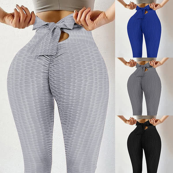 Bow Bubble Butt Lifting Sports Legging