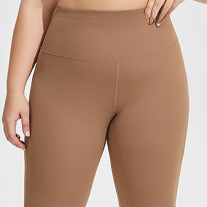 Solid Color Stretchy Yoga Flare Pants