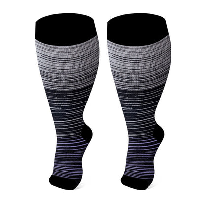 Plus Size Open Toe Compression Socks(3 Pairs)