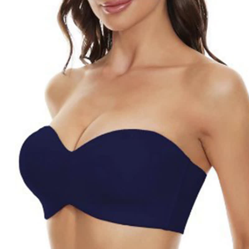 Seamless Strapless Push Up Underwire Bra