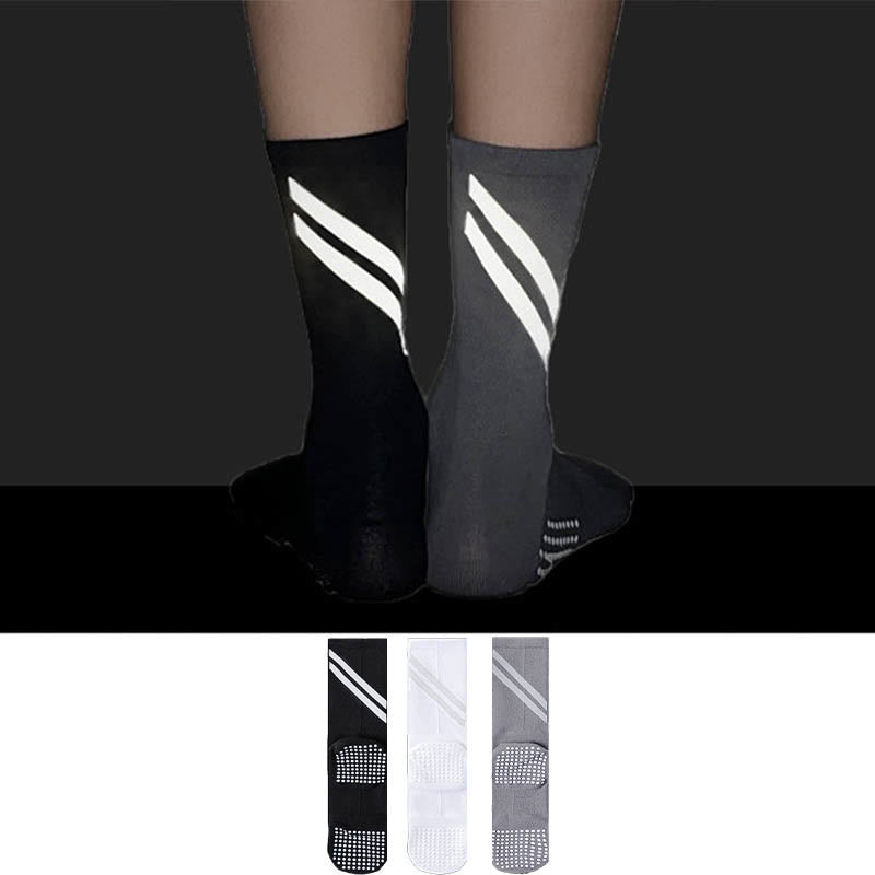 Plus Size Reflective Quarter Compression Socks(3 Pairs)