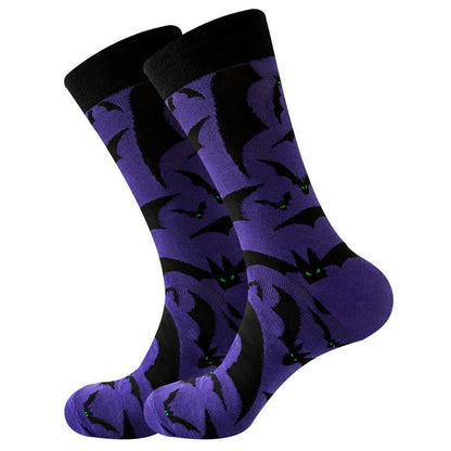 Novelty Halloween Holiday Cotton Crew Socks(6 Pairs)