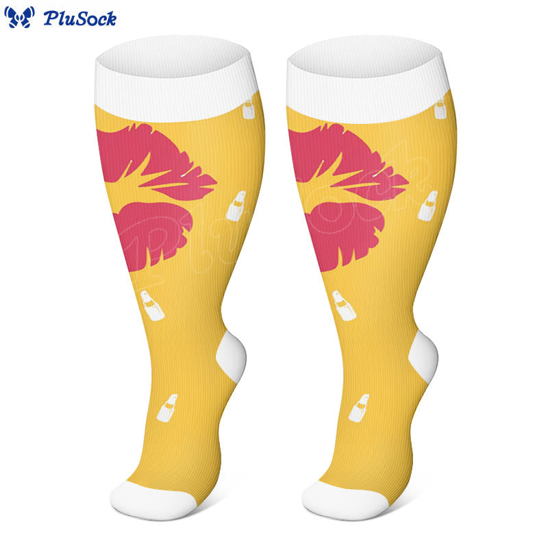 Plus Size Big Lips Compression Socks