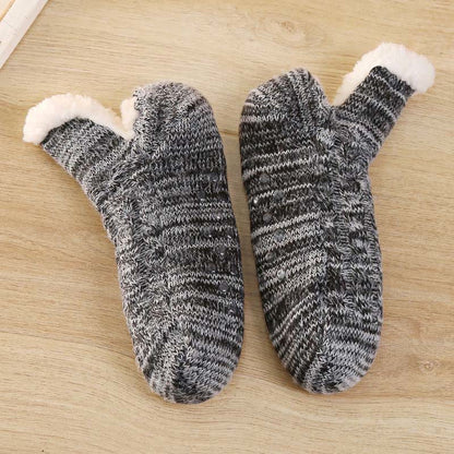 Plus Size Plush Ankle Slipper Socks