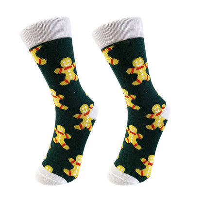 Plus Size Christmas Funny Crew Socks(5 Pairs)