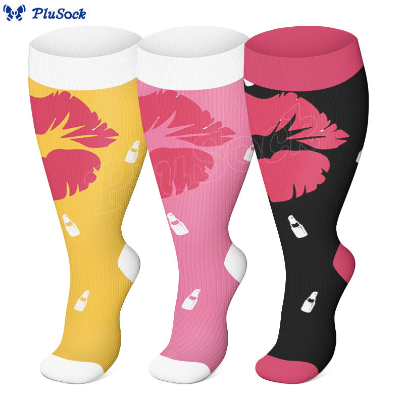 Plus Size Big Lips Compression Socks