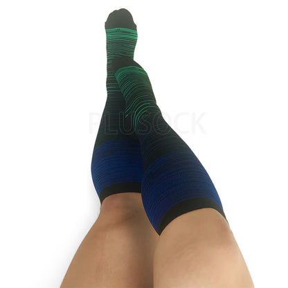 2XL-7XL Blue Filaments Plus Size Compression Socks(3 Pairs)