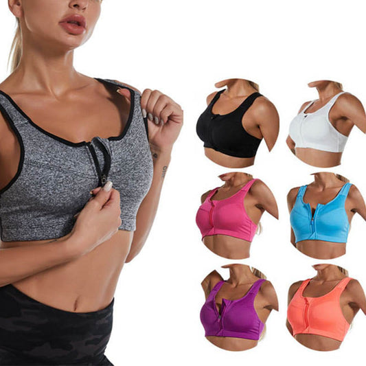 Plus Size Wirefree Cups Yoga Sport Bras(2 Packs)