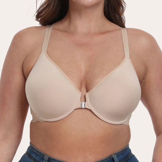 Plus Size Front Buckle Full Coverage Bras