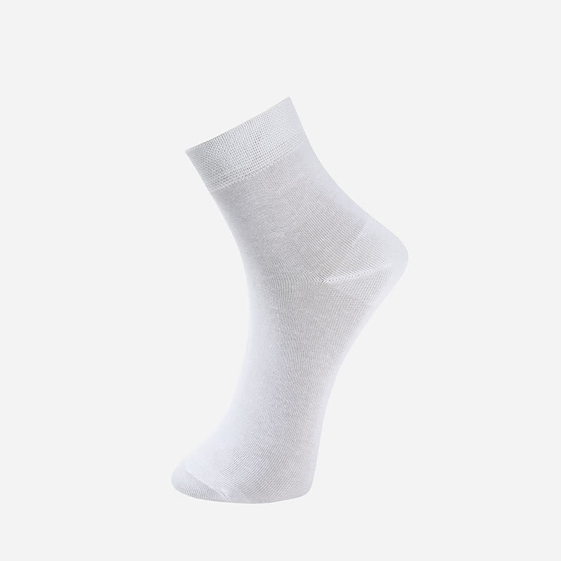 Plus Size Pure Color Crew Socks(8 Pairs)