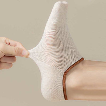 Plus Size Silicone Anti Slip No Show Socks(7 Pairs)