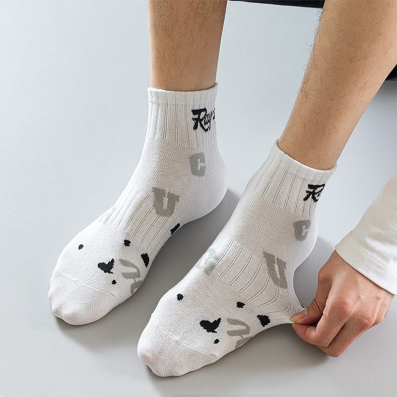 Plus Size Alphabet Ankle Socks(10 Pairs)