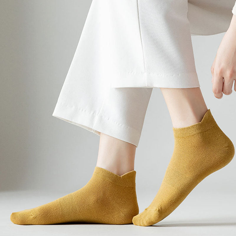 Plus Size Mesh Four Seasons Ankle Socks(10 Pairs)