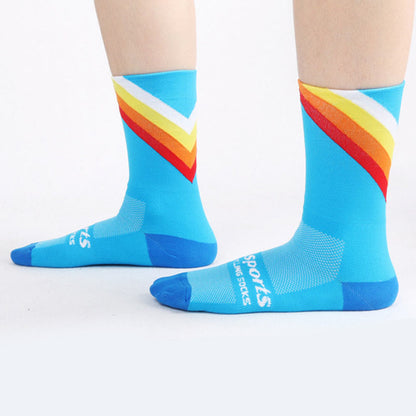 Plus Size Mountaineering Quarter Compression Socks(4 Pairs)