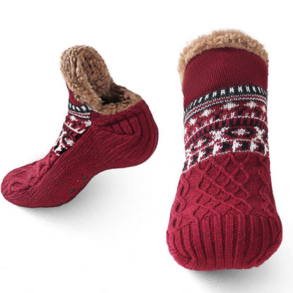 Plus Size Thickened Knitted Home Slipper Socks