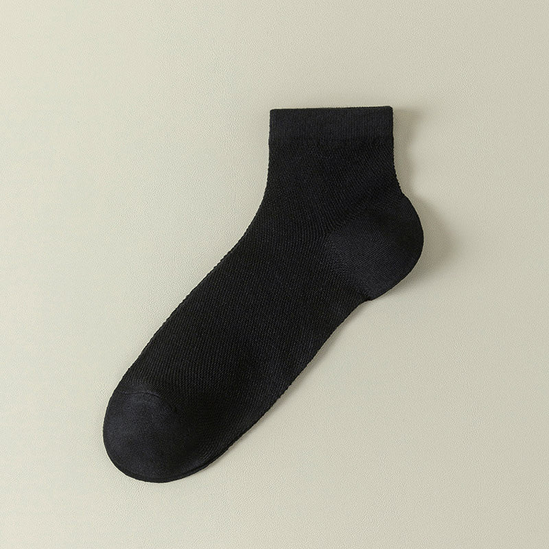 Plus Size Mesh Breathable Sports Quarter Socks(7 Pairs)